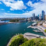 Sydney Skyline From The Harbour Bridge in Australia
